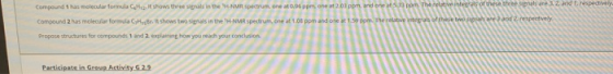 Compound has molecular formula Chiesit shows three als in the NMR spectrum, one at 0.06 ppm, one at 2:03 ppm, and one to the
