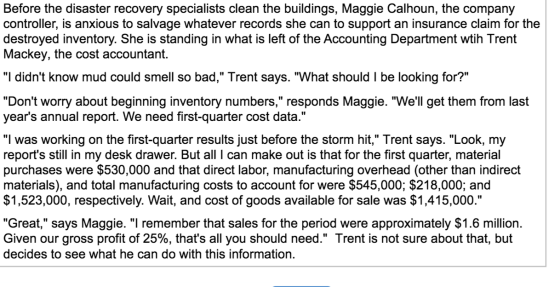Before the disaster recovery specialists clean the buildings, Maggie Calhoun, the company controller, is anxious to salvage w