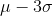 \mu-3\sigma