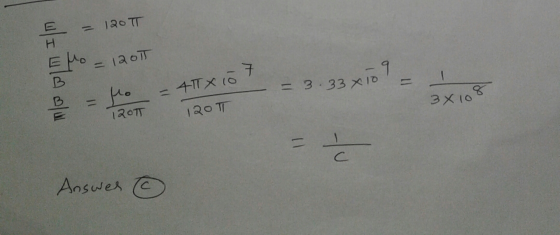 E 120 TT = 41TX (O = 3.33 x 1D 11 12OTT 120 TT 3X10 C. Answes