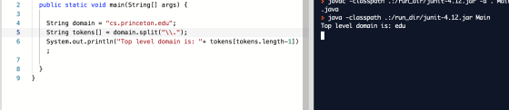 public static void main(String[] args) { ? Javac-Classpath ..2 run_ar? juntt-4.12. Jar -u. Mall .java > java -classpath .:/ru