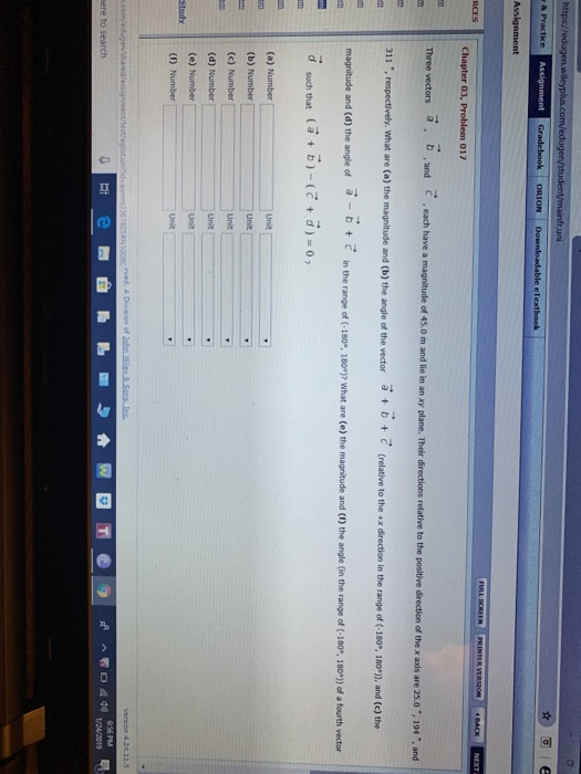 of 45.0 m and lie in an 311 in the d such that (at b)-(d) Uni (e) Number
