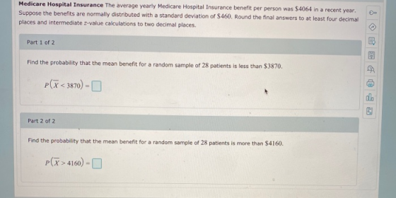 Medicare Hospital Insurance The average yearly Medicare Hospital Insurance benefit per person was $4064 in a recent year. Sup