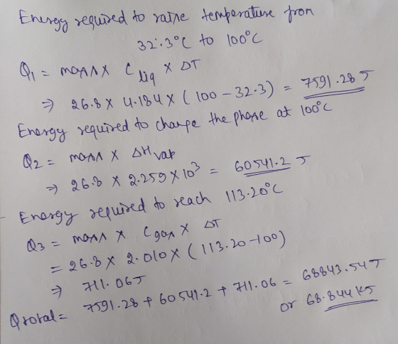 temperature from Energy required to raine 3.2°C 0 [oo°C 4 - толя С хот Э 36.x u-15 чxt too — 32 -2) - 19 -2% 2 Energy require