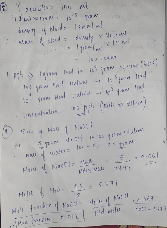 8 I denliters 100 ml on remote 10 wіt 0 { хам - Јоатам : density of blood l grau/ml mass of blood a density x Volumen : l e a