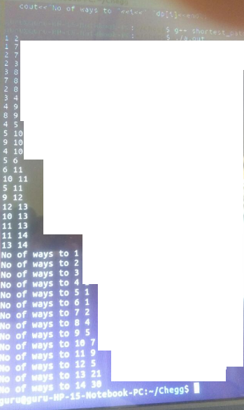 9-- shortest.p 3 8 2 8 4 9 8 9 5 10 9 10 4 10 5 6 6 11 10 11 5 11 9 12 12 13 10 13 11 13 11 14 13 14 No of ways to 1 No of wa