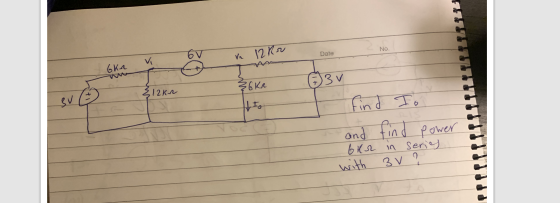 vn 12 Rr Date No. ev + 12km - 3 v To Find and find our in power series a with 3 v ?