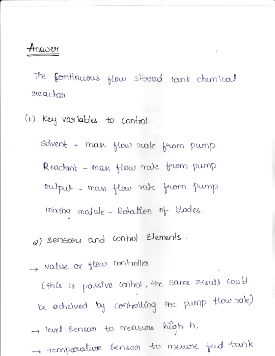The gontnuous tow sivoed tank chumlcal solvent mau lou stake teem pump Reaclant man tow rale tuem pump mx module - Rolateo blades Q) Ser Soou and conhol 의ements (this s pandve conhol , the Same ว esult coub be ocheived Ceno the pump tlow ale -> level Seno to measwu hiah b. enson to mesune ed tank