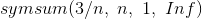 symsum(3/n, n, 1, Inf)