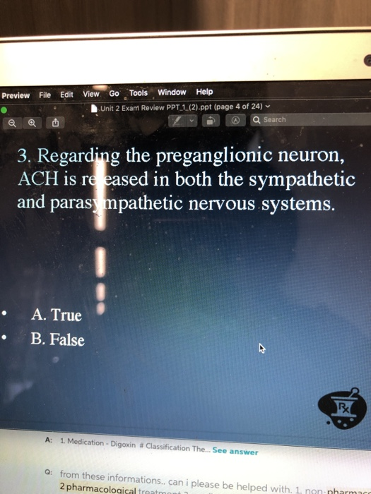 View Go Tools Window Help Edit Preview File Unit 2 Exam Review PPT 1 (2).ppt (page 4 of 24) Q Search C 3, Regarding the prega