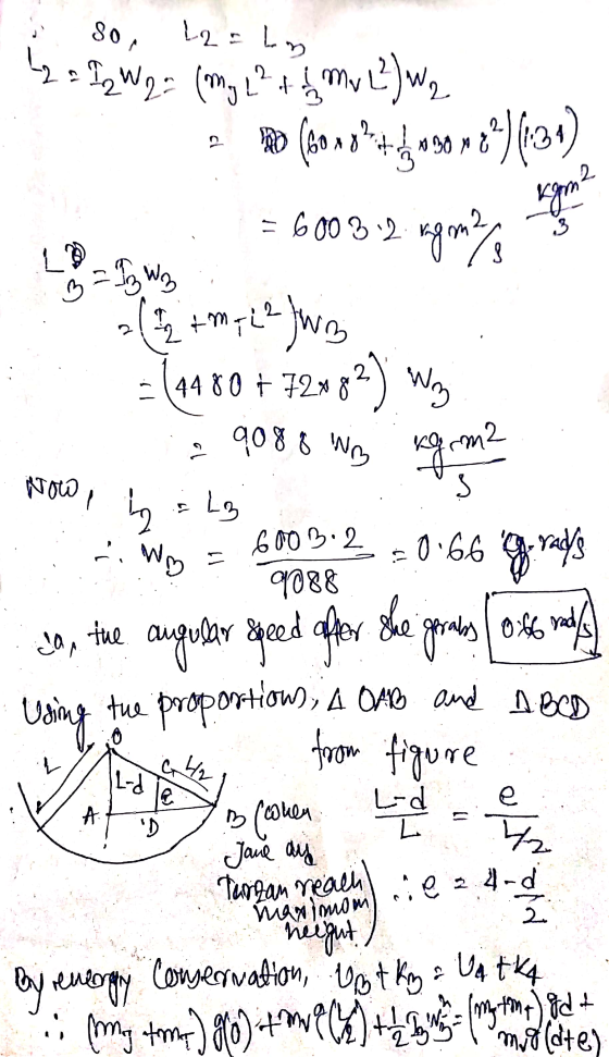 9088 Nm 80, L2 = hy į mv 2 I 2 W2 = (my 2. Lof 407 cl Em2. MvLW2 Do (Go 10% te usor de or 3*)(131) = 6008 2. ngoma / twag =
