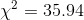 X2 = 35.94