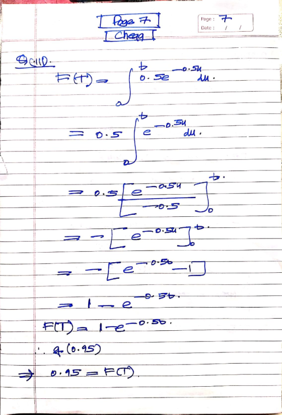 I Page 7 - Cheag I Page : Date : 7 GUD. no 0.54 Ft 0.54 du. -05प --[e-o] --[e0920 ale 56. Ftate-o.so. 1.4(0.95) 0.95 = FO)