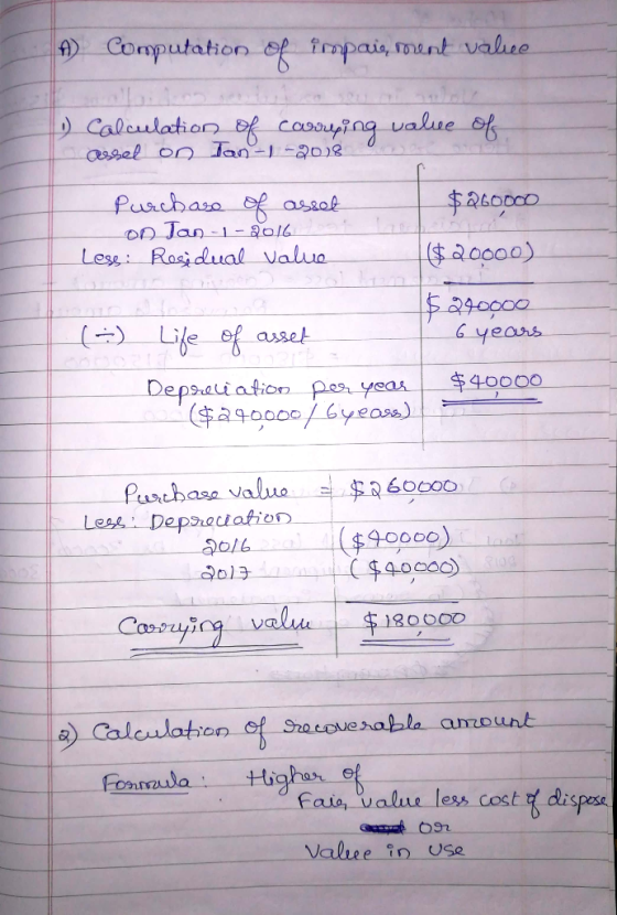 frmpais, munt value Computation Calculation coooing ualue of assel on lan-1-20)8 ఇడిం Purcbasa assaf On Jan-1- 3016 Lese Rasi