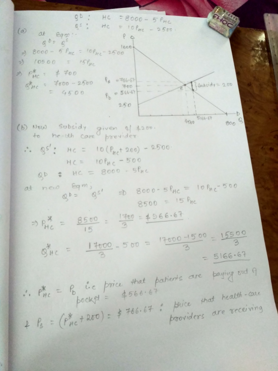 CHOC go: 05 eam: HC HC =8000 - 5 PHC = 1o Prie - 2500 (a at 1600k s 2 8000 - 5Pue = 10PHC-2500 10500 = 15 Pic : 4 = 0 = 7000
