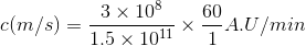 3 × 108 × 1011 5 e(m/s) =- 60 -