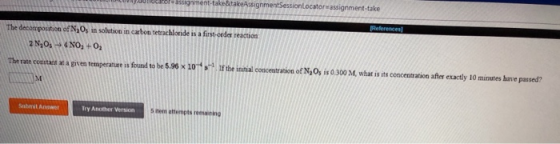 W r assignment take&takeAssignmentSession Locator assignment take References The decomposition of N, O, in solution in carbon