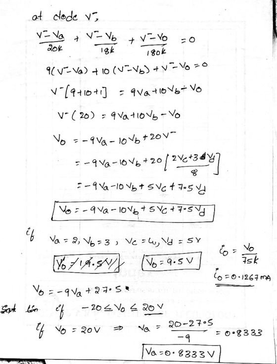 at clode v V-Yo dok 8ok 9VatioVo o Va-Ob20V 9Va-ob 20 2-9Va-1o Vb svct7.s Vo9Va 1oV S7.S Va , V3 Vc,Vd = SY sk V 9.SV o1267mA