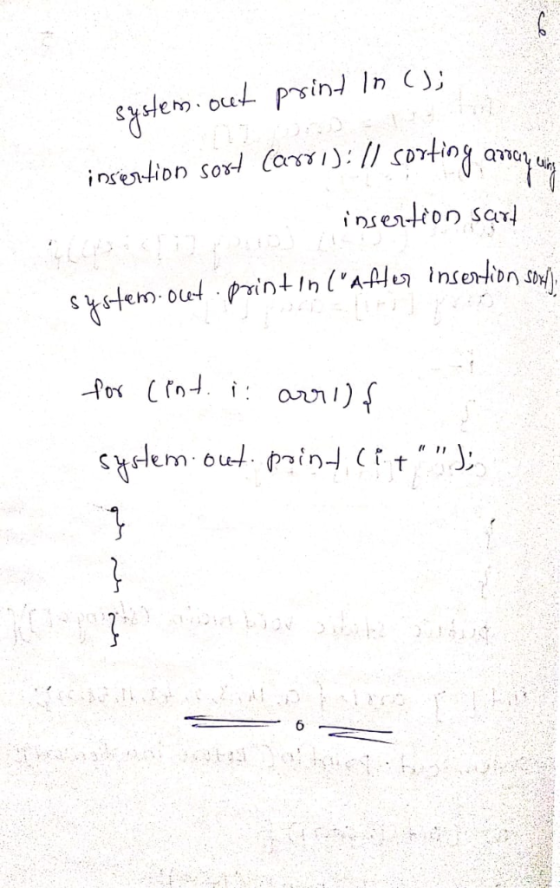 insention sor CorI): // sortin insertion sar Sstem olet print In (aflen insertion st Sem out prind (tt) 6