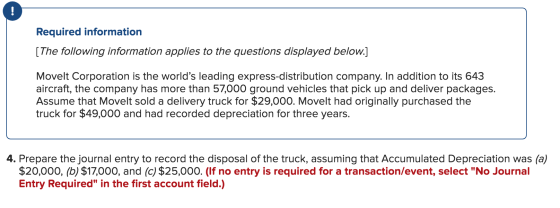 Required information [The following information applies to the questions displayed below.] Movelt Corporation is the worlds