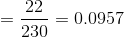 = 0.0957