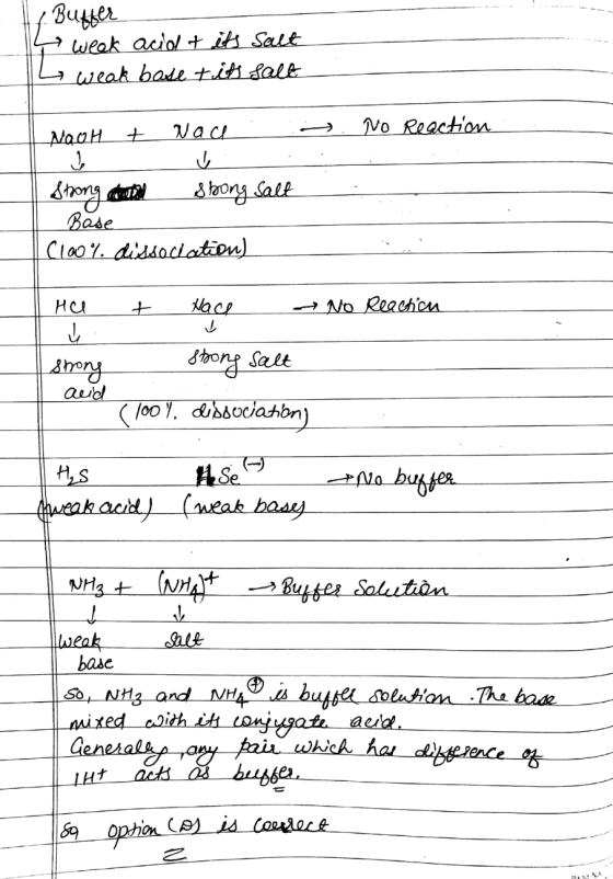 Buffer weak acid & its salt Ls weak baile tits salt No Reaction NaoH + Nace į Strong antal 8 bong Salt Base (100% dissociatio