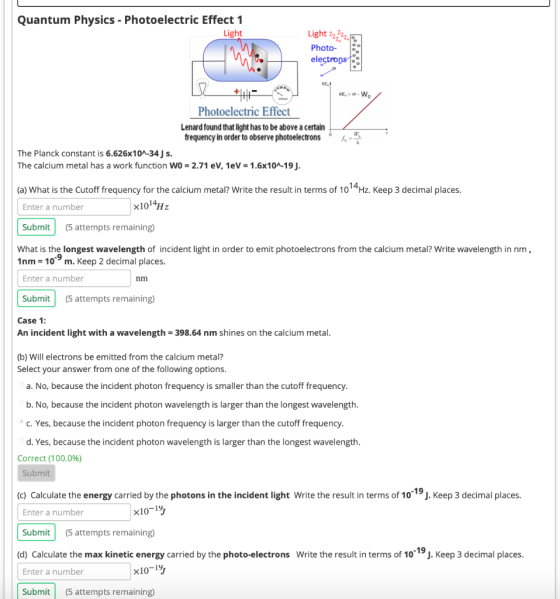 Quantum Physics - Photoelectric Effect 1 Light Light2 Photo- electrons KEL KEN-W Photoelectric Effect Lenard found that light
