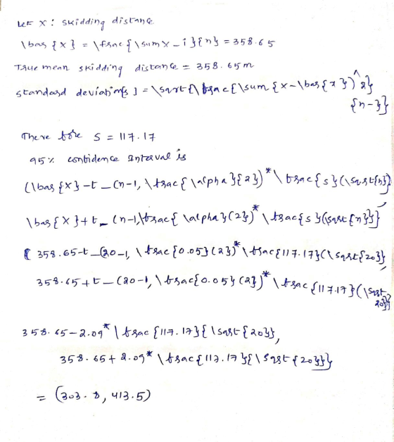 -TA 111 men n skidding dis tone.=ろ58.65m standasd deviab A C 353.65-t-G、0-1. За с