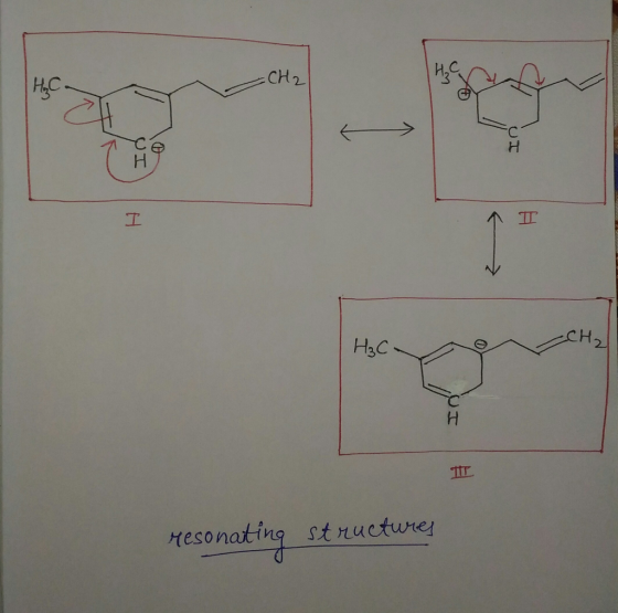 CH2 亚 H3C resonating stnucture