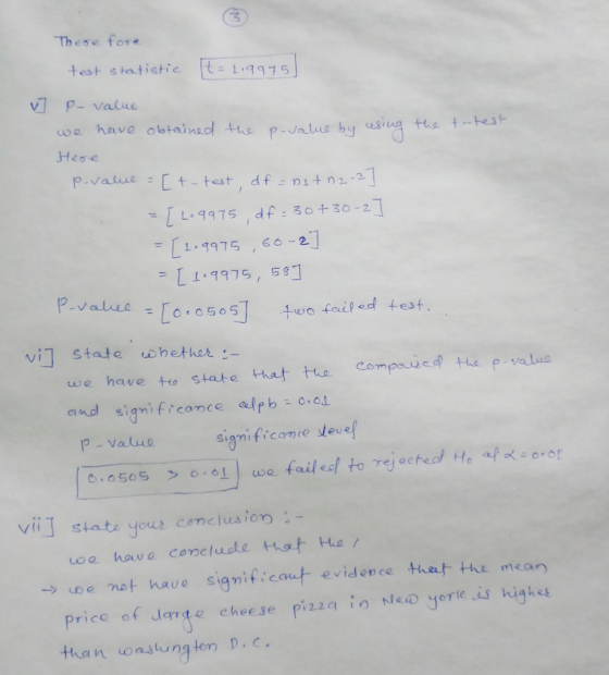 ろ These fore test statistie 915 v P- vaiiue Hese P-value:C+-test , df:nitn2..21 [ L-9975 : d f-30+30-21 11975 - [1.9975, 58]
