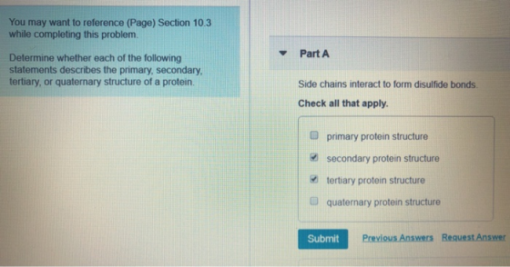 You may want to reference (Page) Section 10.3 while completing this problem. Determine whether each of the following statemen