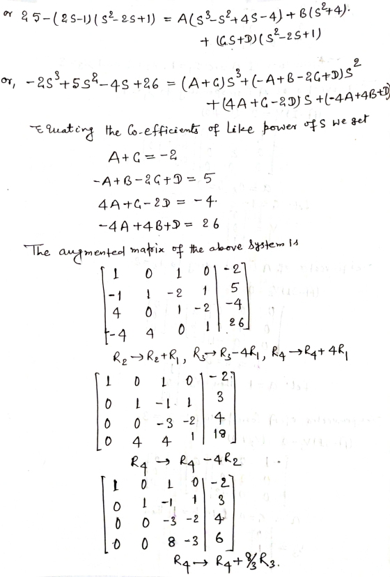 +(4A+G-2 DJ S +(-44 +4B+D a 95-125-13154-25+1) = A(SS-5%+45-4) +B(°44). + (G.S+D)(52_25+1) Or, -25°+5s4-45 +26 = (A+G)33+(-A+