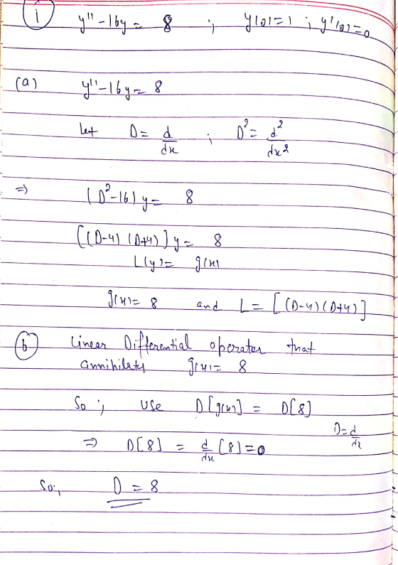 y-lby a 8 loliy loan (a) y-lbyr 8 (0²16) y = 8 ((0-4) (044) ya 8 Llys gin ginia 8 and L=[(D-4) (D44)] o linear Differentia