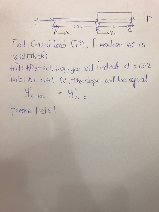 xi Find Crhccd lad (P), if neuloer, RC is ngid (Thick) Hint. At Font B , the dope coin be a lual ingca please Help