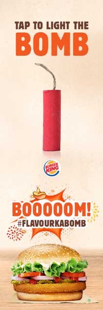 TAP TO LIGHT THE BOMB B00000M! #FLAVOURKABOMB