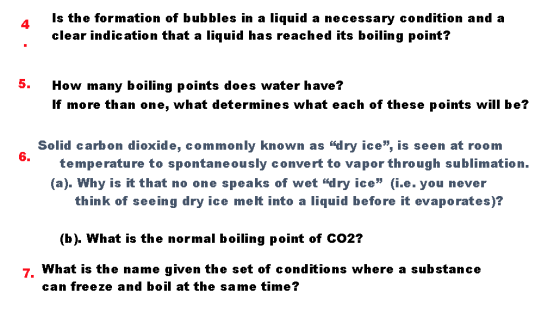 Is the formation of bubbles in a liquid a necessary condition and a clear indication that a liquid has reached its boiling po