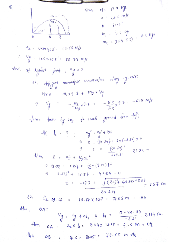 ус.5 . 2 Kys Sin 465 20 .ว่า m/s Ahd eac = (20 ) 2 1. 92m of + I 2xJ. 81 一12.3 + (23)+ 9 six8 57 Sec x 9 s se,C9 CS : CA: lg.GPXI.s1-3/. 05 m : -At -20· 9 O B
