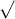 \sqrt