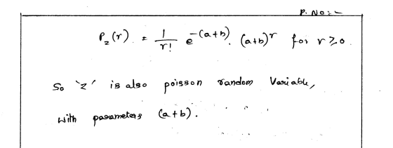 Cat(ab)r fo r2o. Catb) 1 for rzo Vai abu So zis also poisson andom with pasametas (atb)