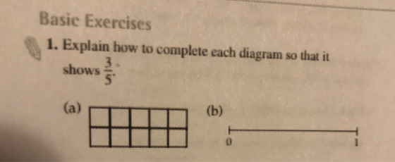 Basic Exercises 1. Explain how to complete each diagram so that it 3. 5 shows 1
