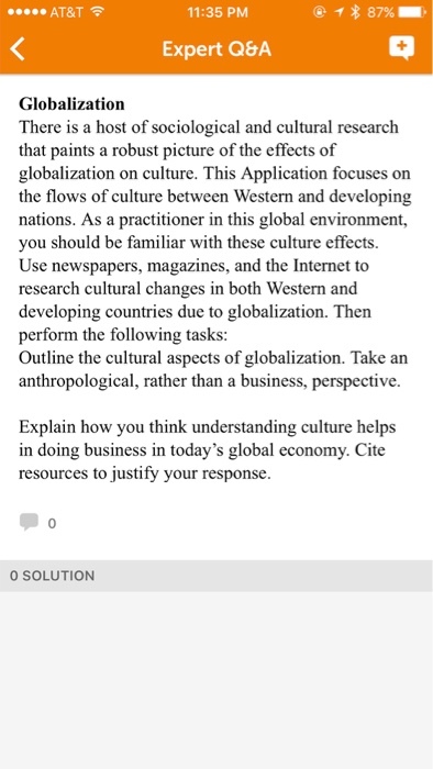 There is a host of sociological and cultural resea