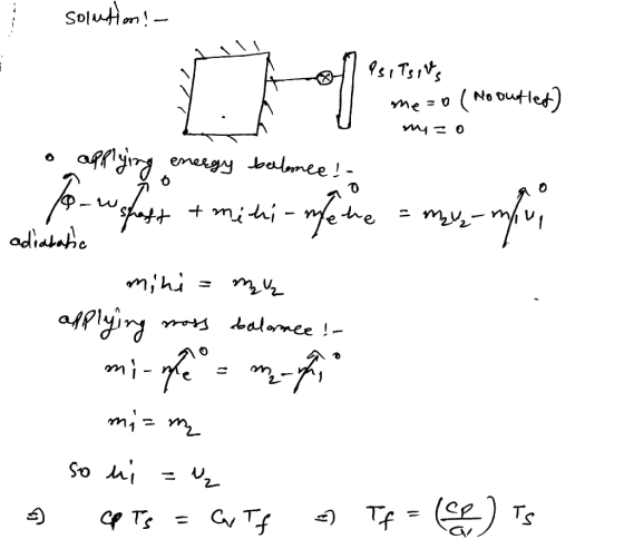 solution! 1 Ps, Tsirs me=o( No outled) myo we metai - ufis - morali mini= mauz applying moss balance ! mism so ni =ų cp Ts =