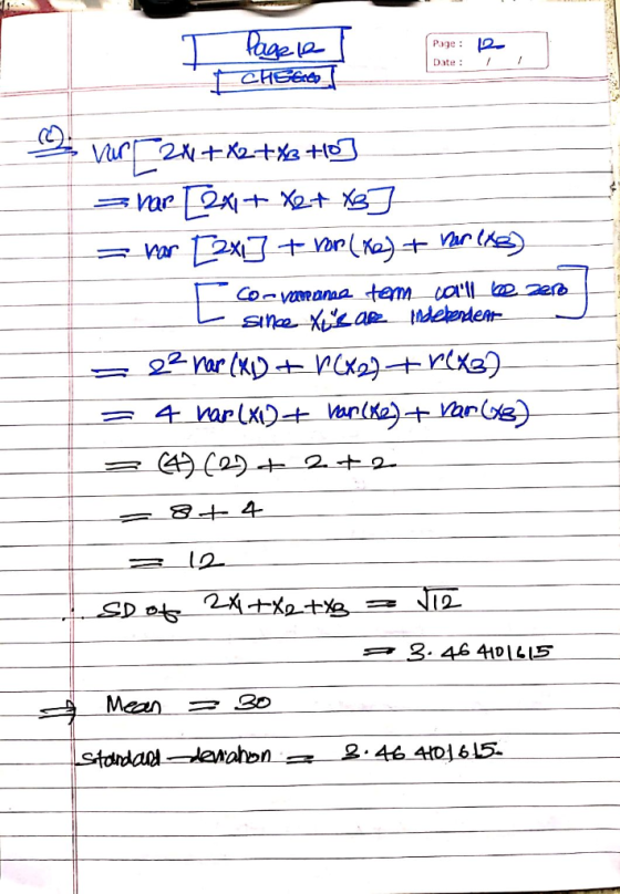 T Pagele Page: Date : 2 1 CHEErte - var 2x4+x2+%2+103 a 2 + + = Mar [2x] + vor(K)+ Mur (13) -F connepanas tem caill be mere L