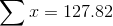 Στ = 127.82