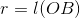 r = l(OB)