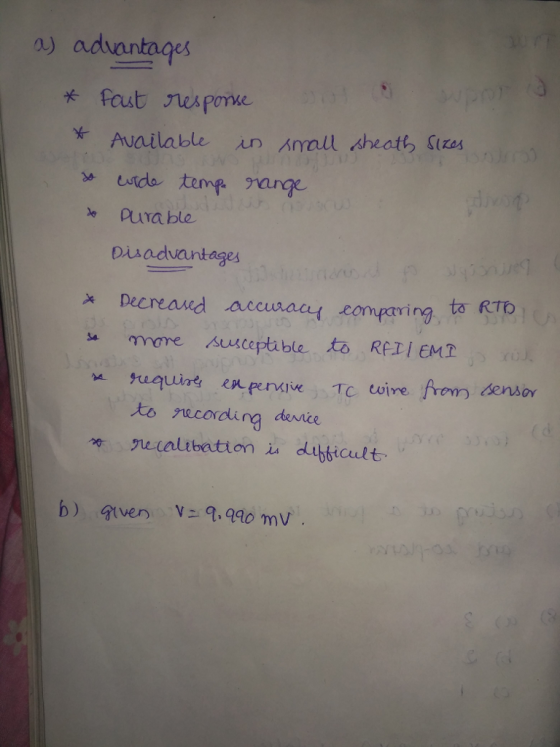 o) advantages x- Available un mall sheath(gas pura ble Duadvantages to RTE) * Decreand accract comparring more suceptible to RF피 EMT sensor to sucording device