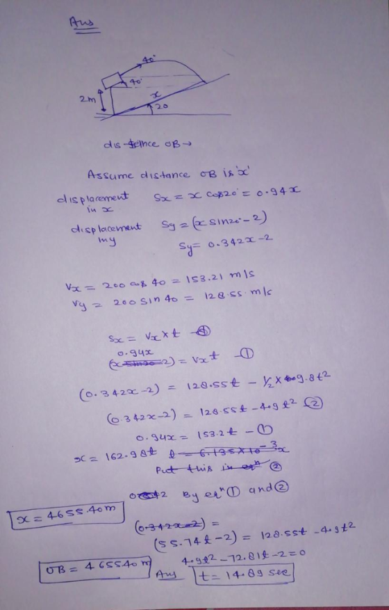 2 m 20 Assu me distance ơBisx 1녀 ch s placement ing Syz&sin公-2) 웹= 0.342x-2. ve 2 200 sj n 40ニ l2&.ss, mlc (o 3 42χー2) -l23.sst-4-3£2(2) 346 4 (5574女一2) = 49$2-1 128-sst-4-3t2 - 14.8s see