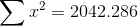 Σχ2 = 2042.286