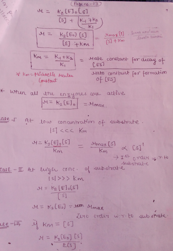 no LUT I= (Page no-03 K₂ [F] o [s] [s] + Ky tkz KI K [Eo] [s] [s] tkm. M = m c y (3) 15] + km gеtuр a gum Shweta lounas km =