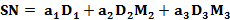 SN a Di +a,D2M2 + a,D2M2